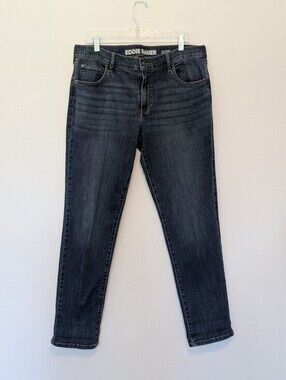 Eddie Bauer Boyfriend Mid Rise Slim Jeans Dark Wash Stretch Denim classic  12
